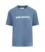 Womens/ladies Logo Oversized Boyfriend T-shirt Orion Blue Blank Essentials-1