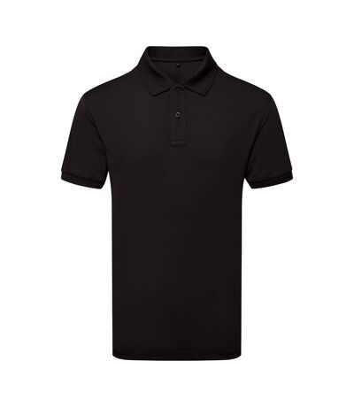 Mens glacier tech polo shirt black Asquith & Fox