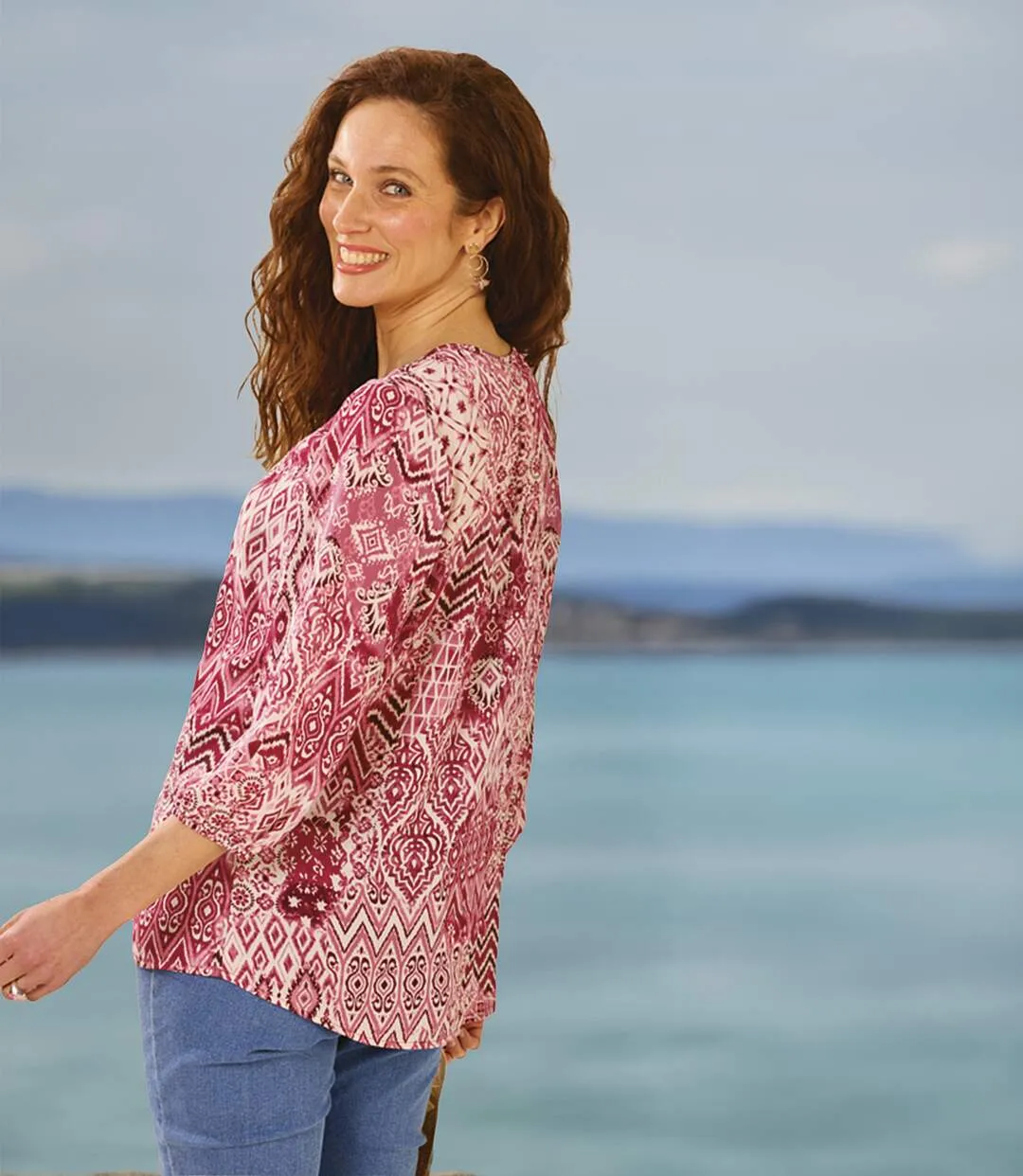 Blouse en Crêpe à Col Fantaisie-2