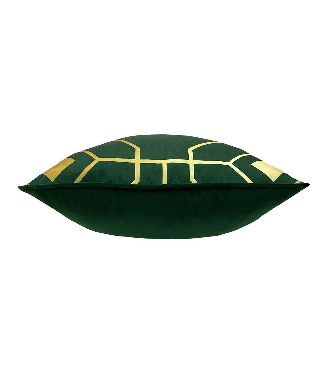 Bee deco geometric cushion cover one size emerald green Furn-3