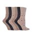 6 Paires Chaussettes Femme Coton sans Élastique-1