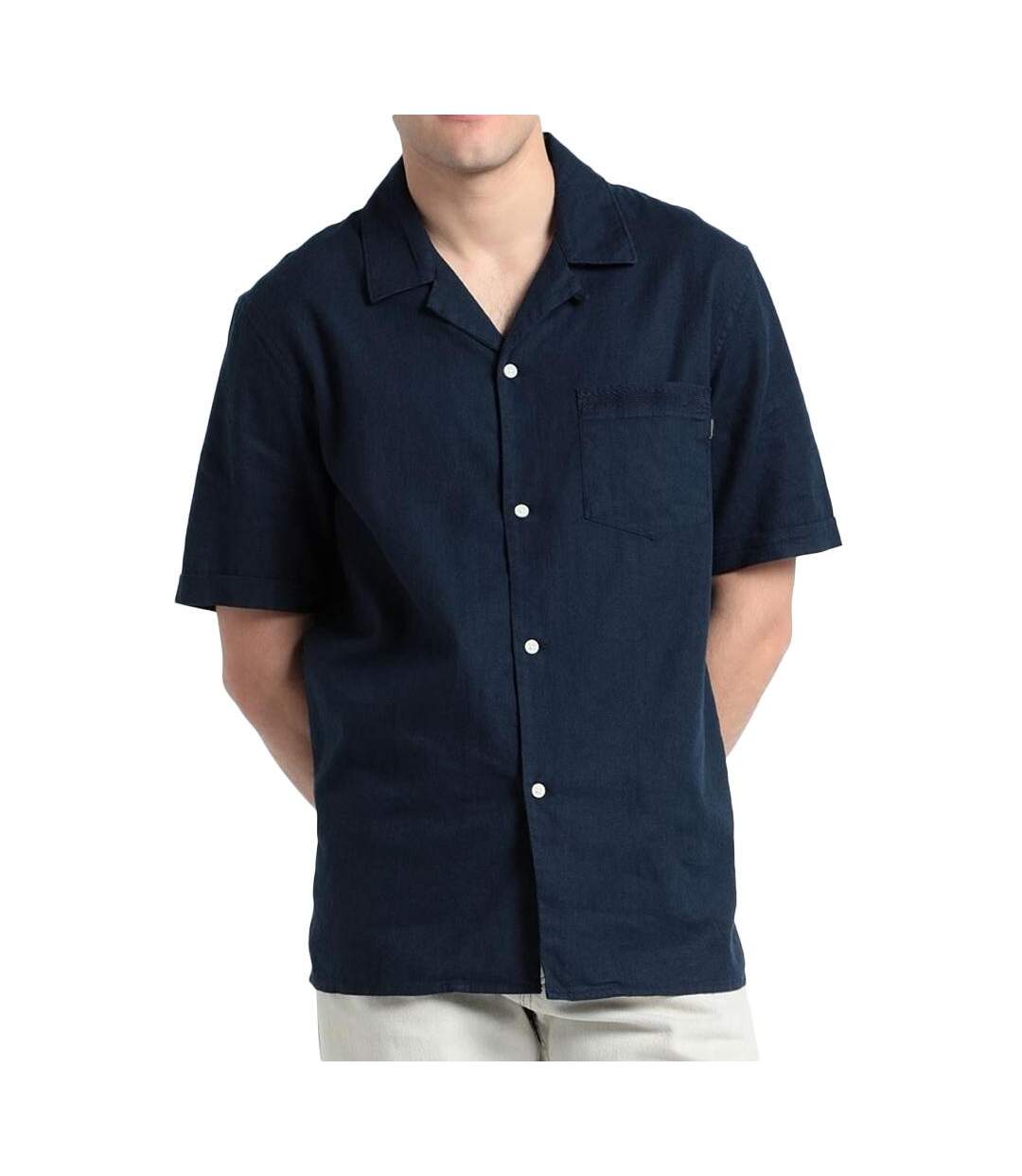 Chemise marine homme dockers collar-1