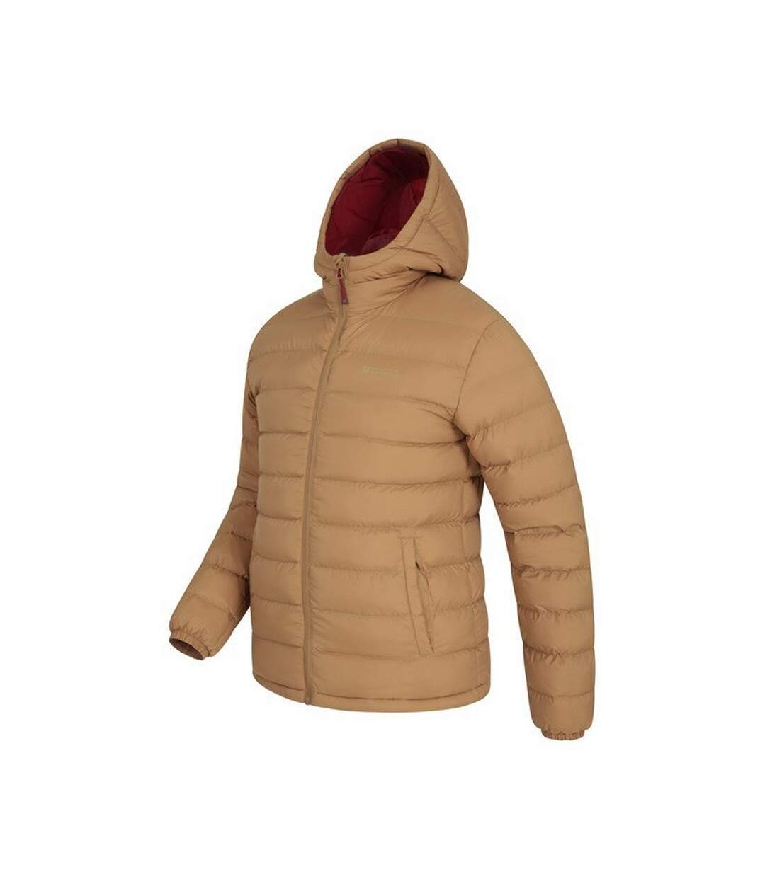 Mens Seasons Padded Jacket Tan Mountain Warehouse-4