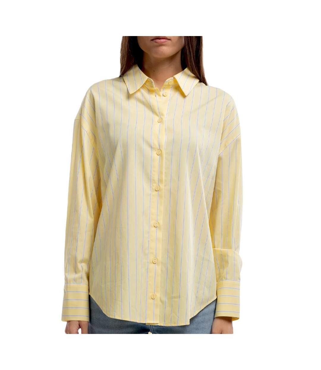 Chemise jaune femme teddy smith charlina-1