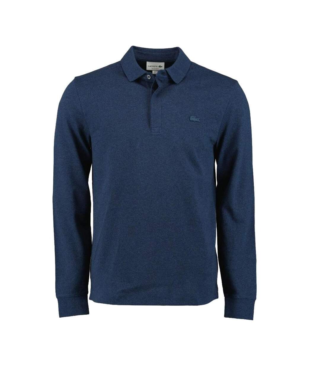 Polo bleu homme lacoste paris-1