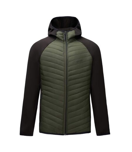 Veste Hybride Compressible Andreson Homme Kaki Foncé Noir Regatta