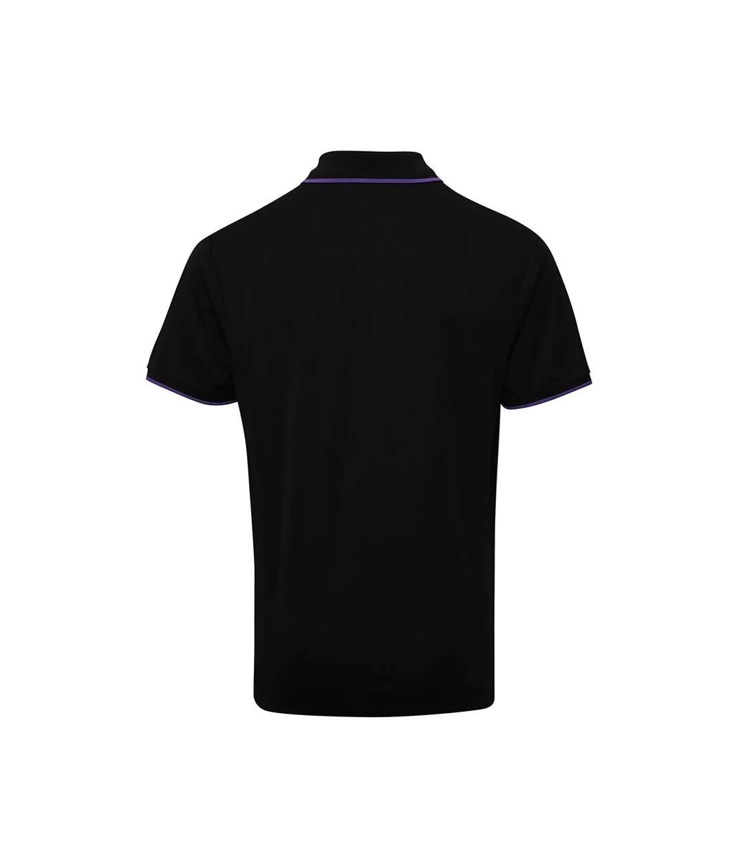 Polo Coolchecker Homme Noir Violet Premier-2
