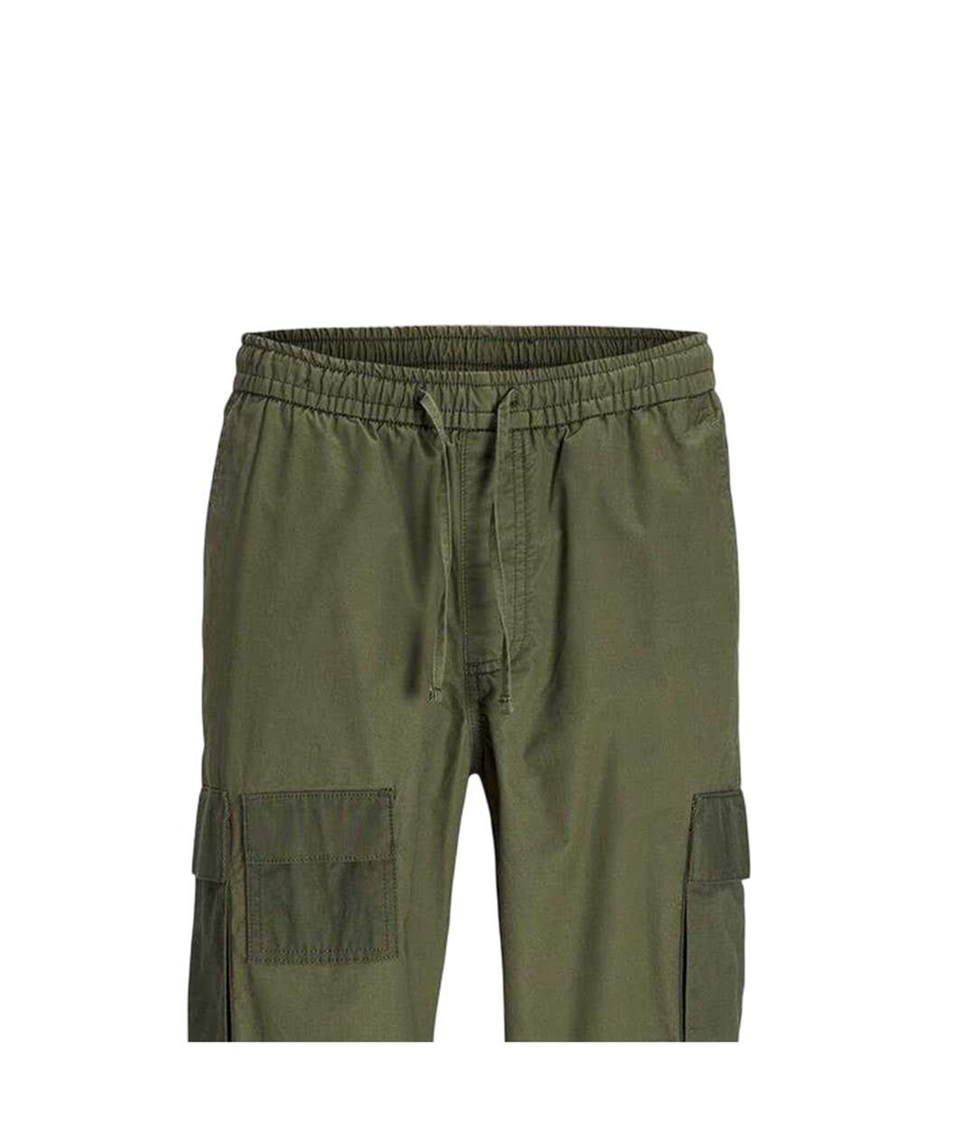 Mens Tapered Cargo Trousers Dusty Olive Jack And Jones-2