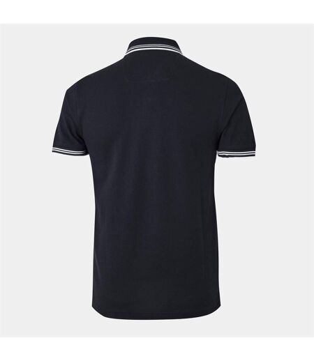 Mens Paul Contrast Striped Polo Shirt Dark Blue Boss