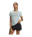 T-shirt Motif/style Universitaire Femme Bleu Vert Under Armour-1