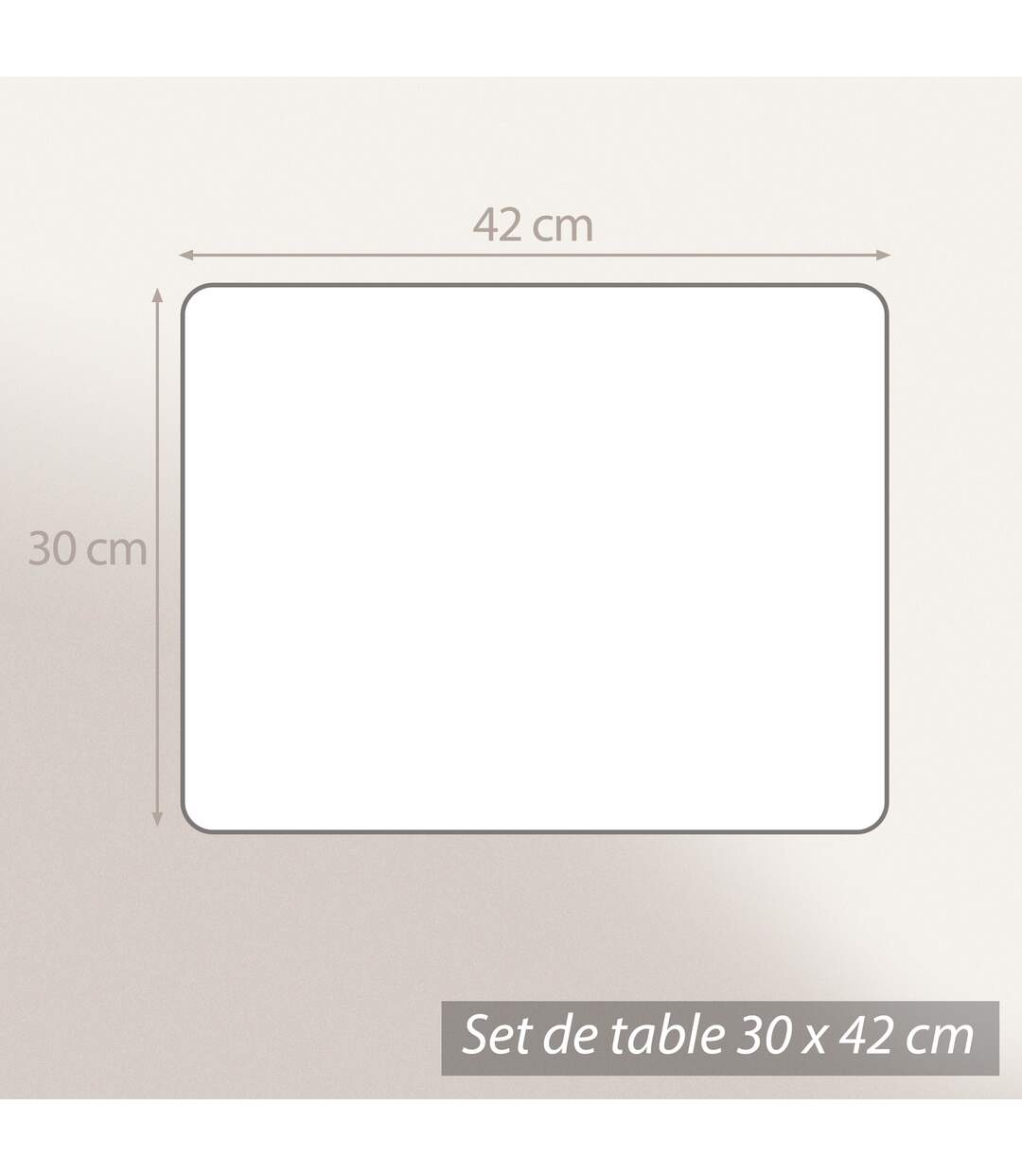 Lot de 2 sets de table JE SUIS