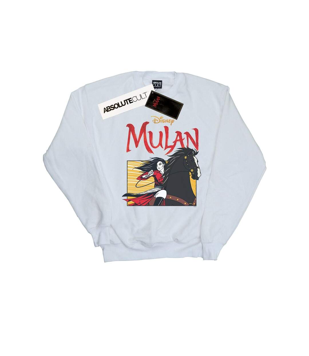 Disney Sweatshirt Womens/Ladies Mulan Movie Horse Frame (Blanc) - UTBI26590-1