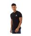 T-shirt Motif/style Logo Sur Poitrine London Homme Noir Blanc Aquascutum-1