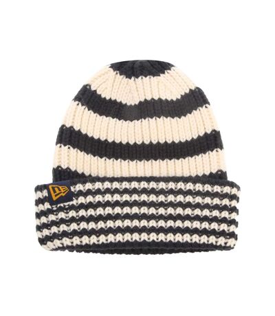 Stripe Knitted Beanie Blue New Era