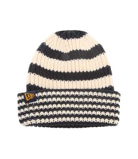 Stripe Knitted Beanie Blue New Era