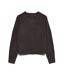 Pull marron foncé femme vero moda maquarius raglan-1