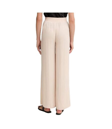 Pantalon fluide/toile beige morgan pwenda