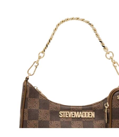Bvital-7 Monogram Shoulder Bag 17cm X 25cm X 6cm Olive Gold Steve Madden