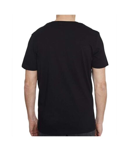 T-shirt noir/orange homme jack & jones plash - l