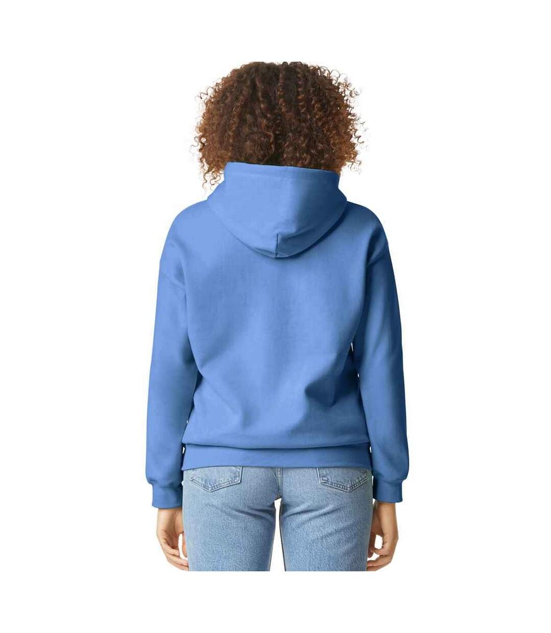 Mens Midweight Soft Touch Hoodie Carolina Blue Gildan-2