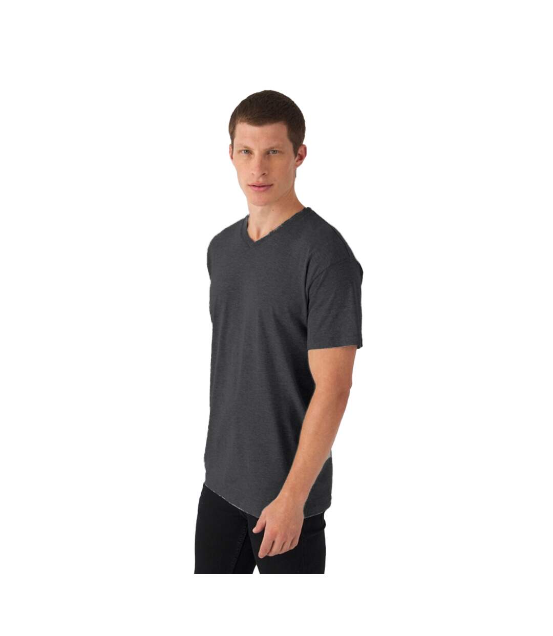 T-shirt Exact Homme Gris Foncé B&C-1