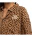 Chemise femme manches courtes fluide allover avec broderie Bestial Vondutch-2