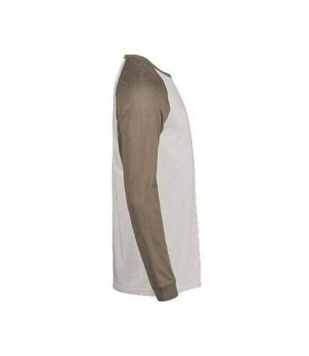 Mens Unlabeled Long-sleeved Baseball T-shirt Cement Clay Tee Jays