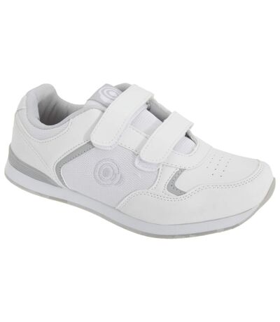 Dek Womens/Ladies Lady Skipper Touch Fastening Trainer-Style Bowling Shoes (White) - UTDF952