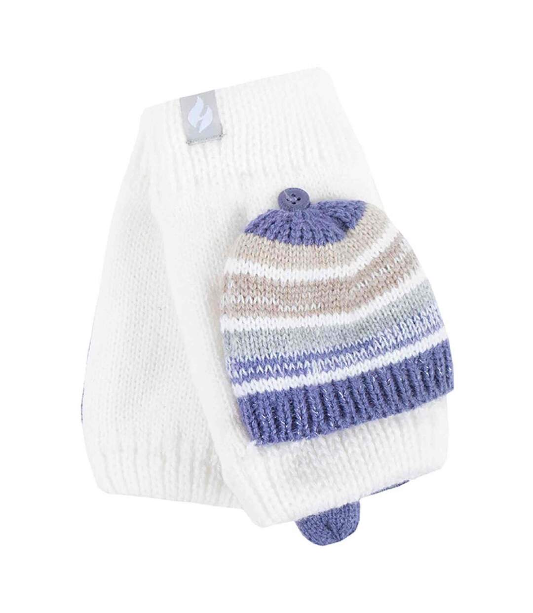 Gants Femme Fantaisie Tricot Thermique Sans Doigts-1