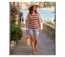 MAYFLOWER LILOU1 — Débardeur taupe / corail femme coton : l'alliance parfaite de la sobriété et de la fraîcheur-5