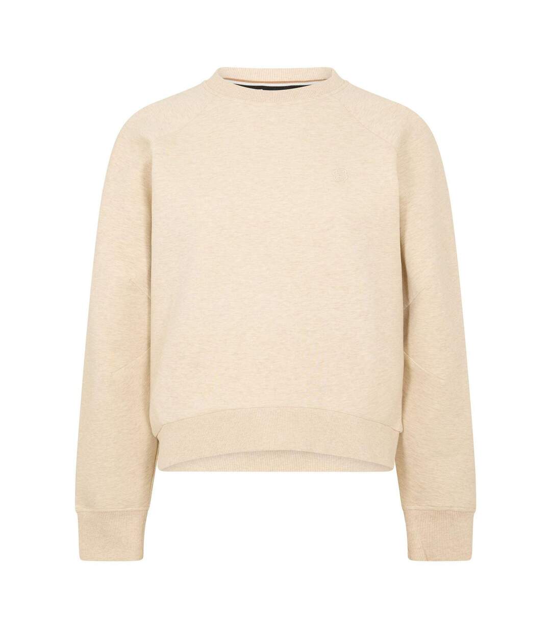 Womens/ladies Raglan Sweatshirt White Boss-1