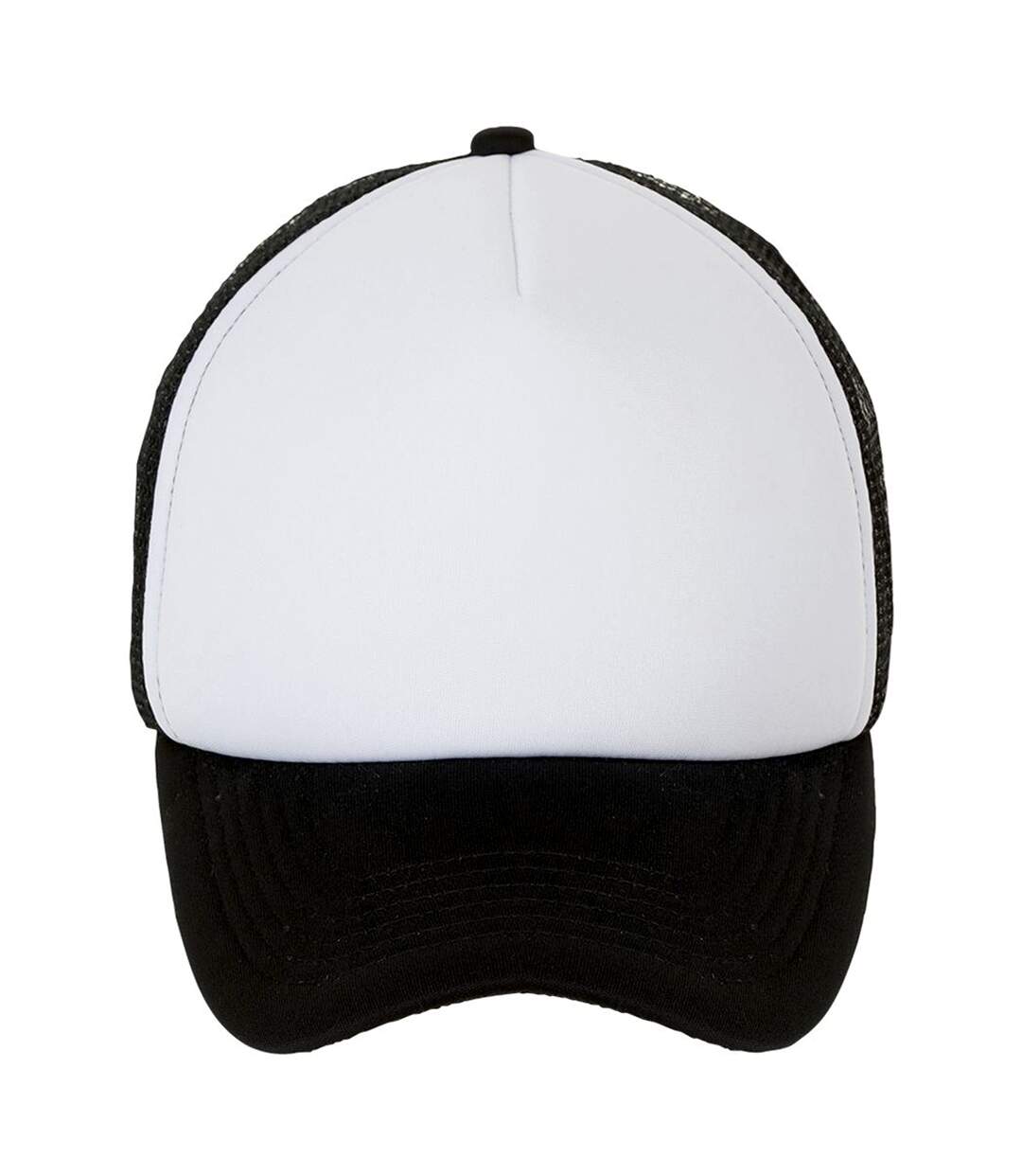 Casquette adulte unisexe blanc/noir SOLS-2