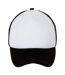 Casquette adulte unisexe blanc/noir SOLS