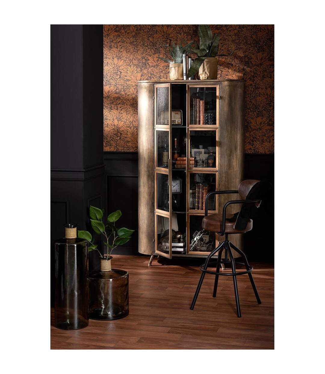 Vase Design en Verre Safari 75cm Marron-3