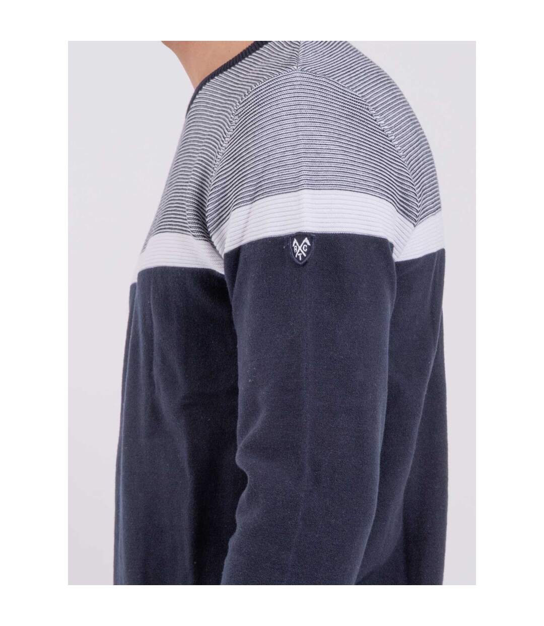 Pull col rond pur coton AGRISUD-3