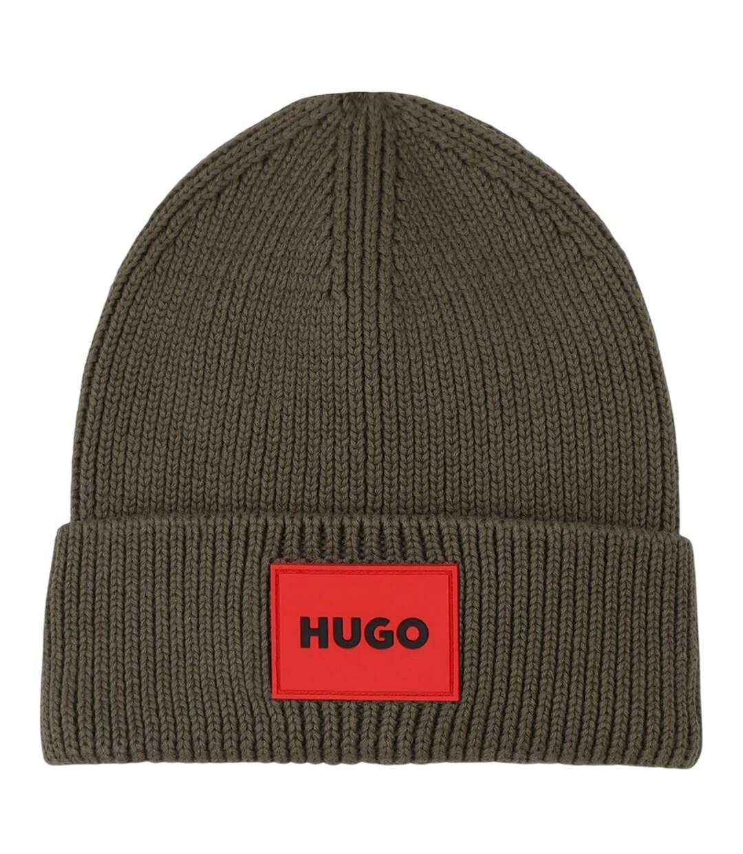Bonnet Motif/style Côtelé Olive Hugo-2