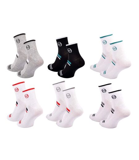 Chaussettes SERGIO TACCHINI QUARTER - Pack de 6