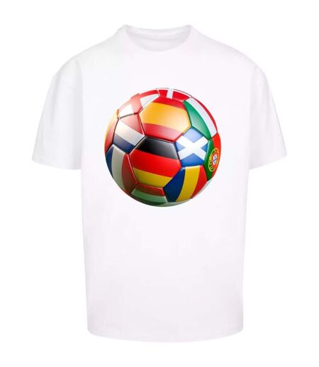 Mens Footballs Coming Home Europe Tour Oversized T-shirt White Mister Tee