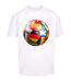 Mens Footballs Coming Home Europe Tour Oversized T-shirt White Mister Tee-2