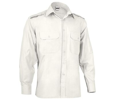 Chemise manches longues - Homme - VIGILANT ML - blanc ivoire