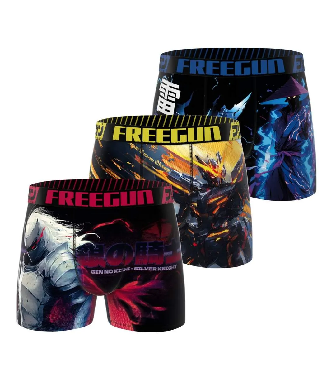 Lot de 3 boxers homme Manga Gamer Freegun-1