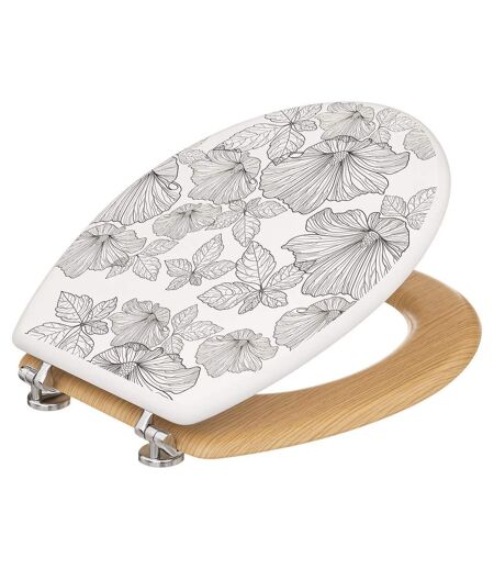 Abattant WC BlackFlora en bois et Zinc