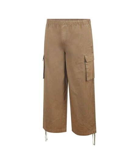 Unisex Adult Wide Leg Cargo Trousers Khaki Green SoulCal