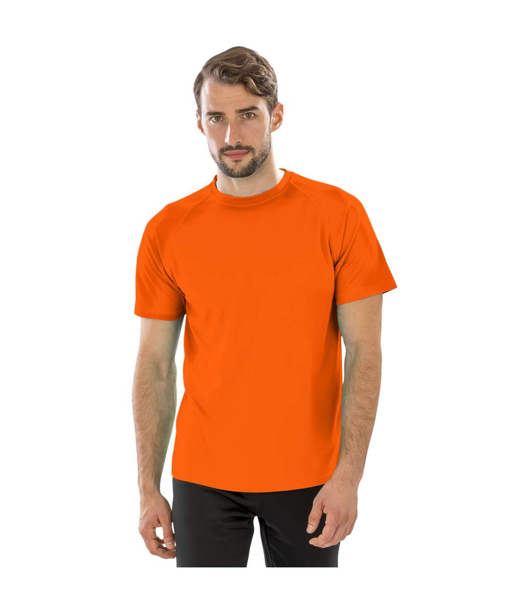 Spiro Mens Aircool T-Shirt (Flo Orange)