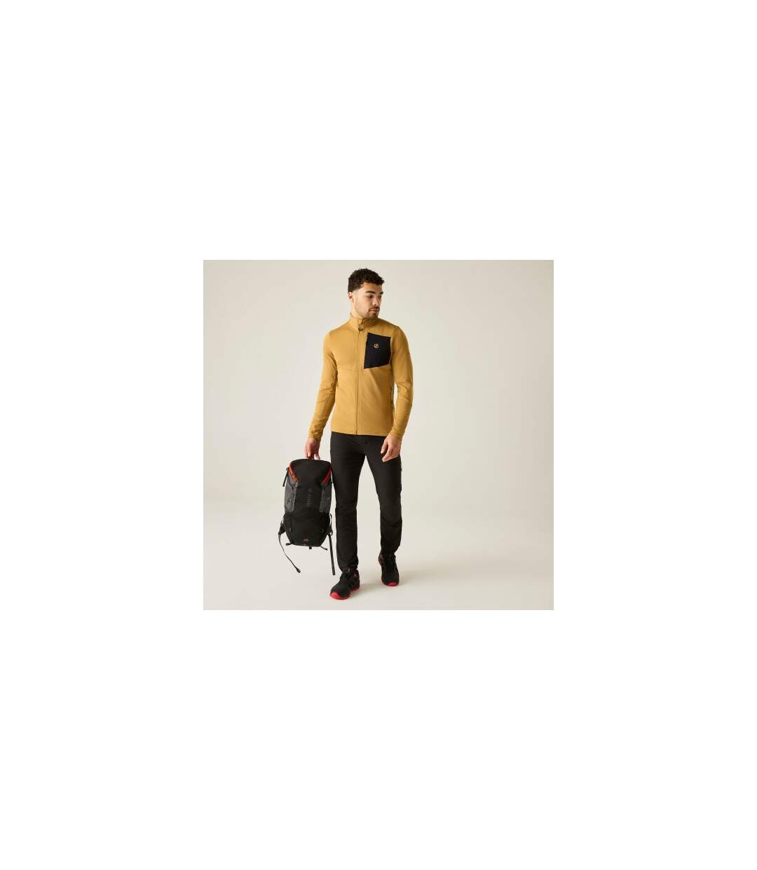 Veste De Sport Extensible À Col Montant Venture Homme Jaune Sombre Dare 2B-1