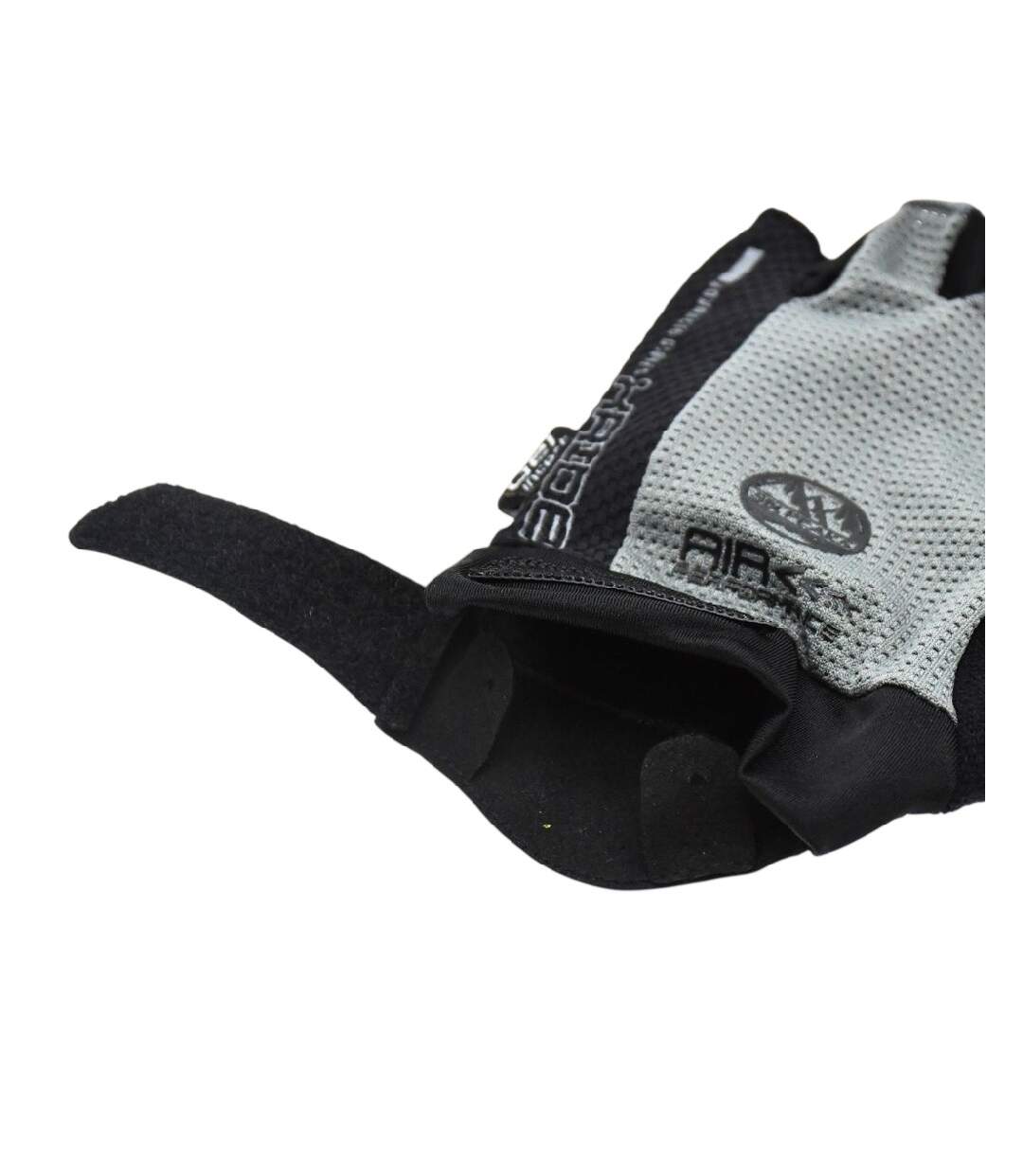 Unisex Adult Snug Fit Cycling Gloves Grey Black Six Peaks-3