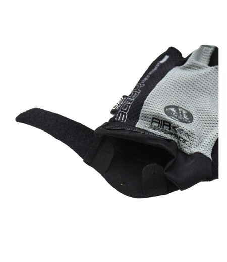 Unisex Adult Snug Fit Cycling Gloves Grey Black Six Peaks
