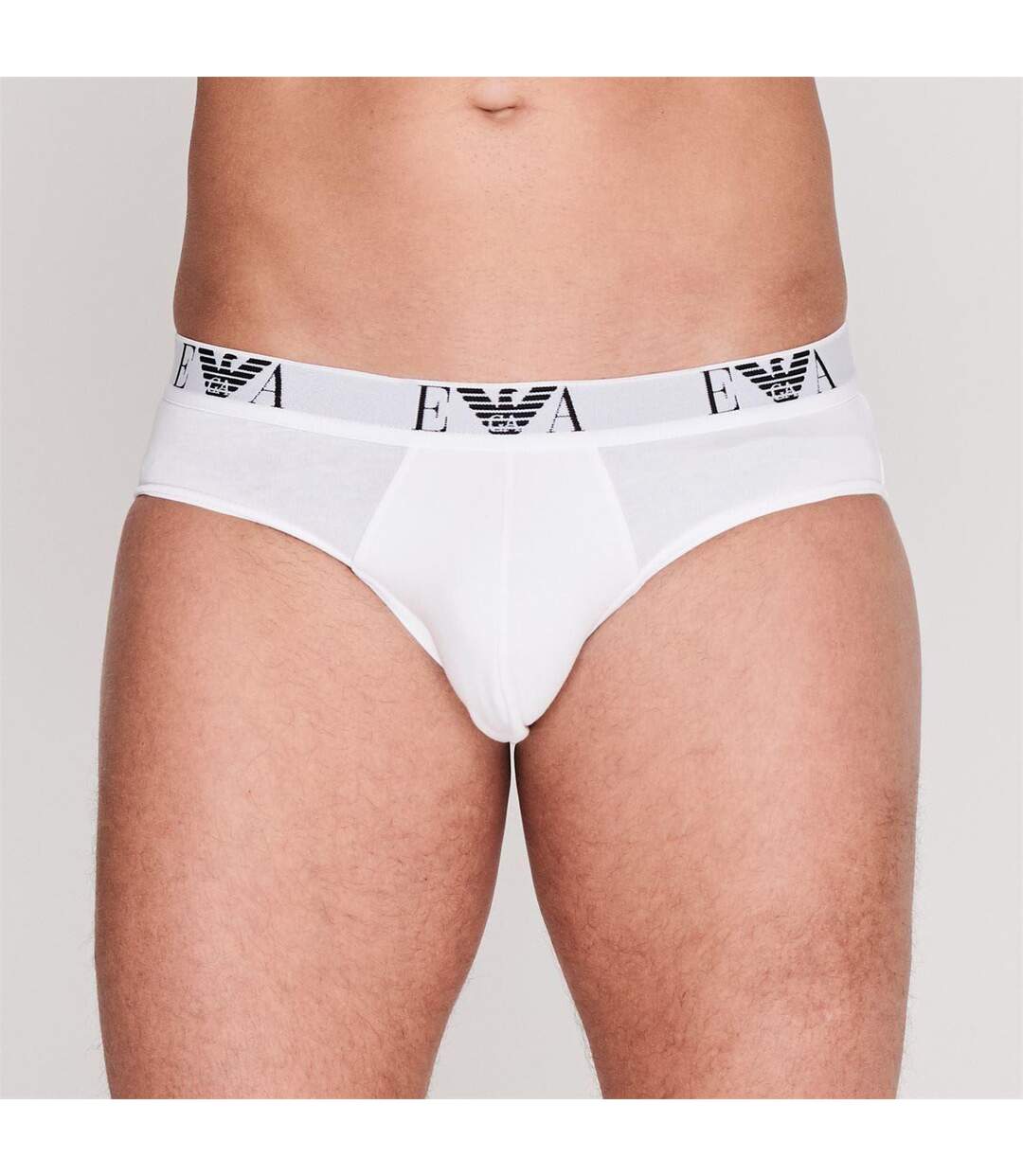 Lot De 3  Slips Homme Noir Blanc Bleu Marine Emporio Armani-3