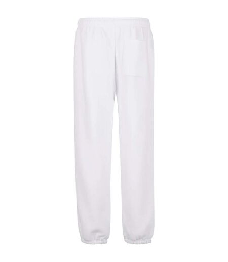 Mens Fluffy Plain Jogging Bottoms White Urban Classics