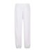 Mens Fluffy Plain Jogging Bottoms White Urban Classics-2